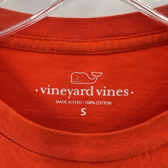 Vineyard Vines Men's Yellow Lab Short Sleeve Tee - Orange - Small - Picture 6 of 7